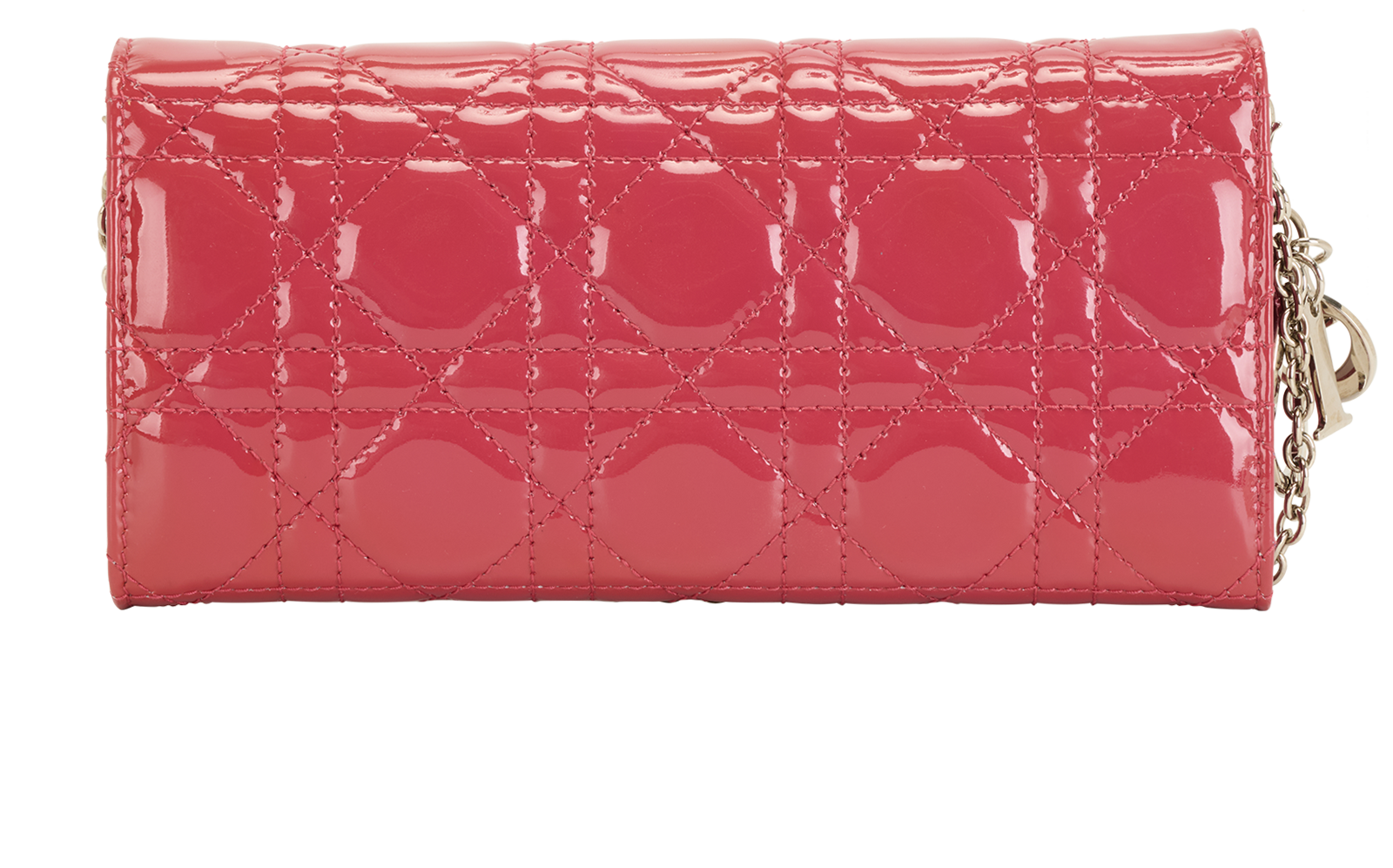 Lady Dior Wallet On Chain, &pound;750, Handbags, Pink, Patent Leather, Back view